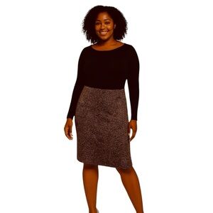 J.  Crew Leopard Print Women's Skirt, Size 14